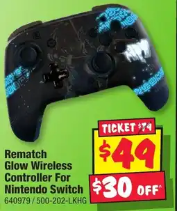 JB Hi-Fi Rematch Glow Wireless Controller For Nintendo Switch offer