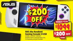 JB Hi-Fi ROG Ally Handheld Gaming Console 512GB offer