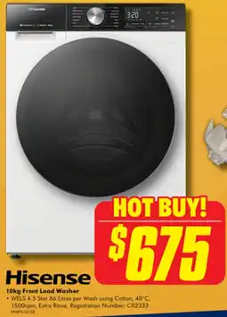 The Good Guys Hisense 10kg Front Load Washer offer