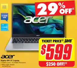 The Good Guys acer Aspire GO 15" Laptop offer
