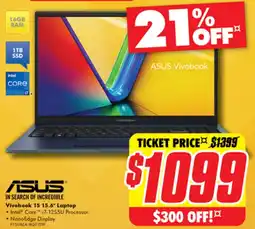 The Good Guys ASUS Vivobook 15 15.6" Laptop offer