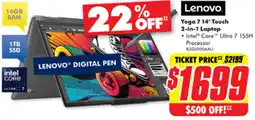The Good Guys Lenovo Yoga 714* Touch 2-in-1 Laptop offer