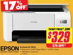 The Good Guys EPSON EcoTank ET-2810 offer