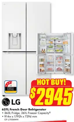The Good Guys LG 637L French Door Refrigerator offer