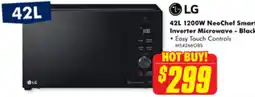 The Good Guys 42L 1200W NeoChef Smart Inverter Microwave - Black offer