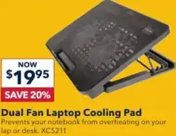Dual Fan Laptop Cooling Pad