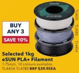 Selected 1kg eSUN PLA+ Filamen