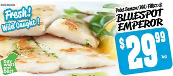 Farmer Jack's BLUESPOT EMPEROR offer