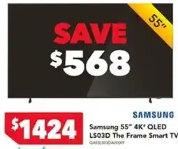 Harvey Norman Samsung 55" 4K' QLED LS03D The Frame Smart TV. offer