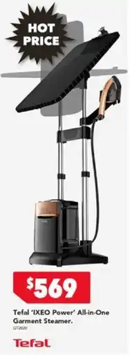 Harvey Norman Tefal 'IXEO Power' All-in-One Garment Steamer offer
