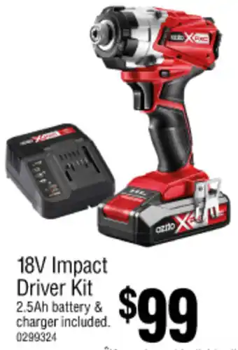 Bunnings 18V Impact Driver Kit offer