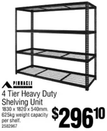 Bunnings 4 Tier Heavy Duty Shelving Unit offer