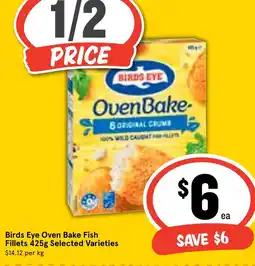 Ritchies Birds Eye Oven Bake Fish Fillets 425g offer