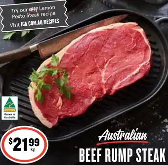 Ritchies Australian BEEF RUMP STEAK offer