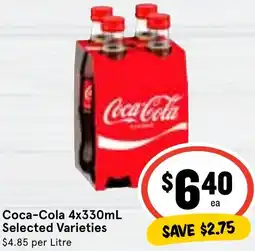 Ritchies Coca-Cola 4x330mL offer
