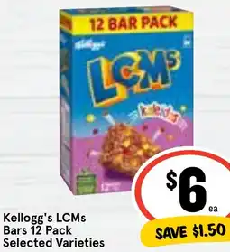 Ritchies Kellogg's LCMs Bars 12 Pack offer