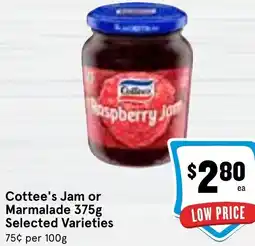 Ritchies Cottee's Jam or Marmalade 375g offer