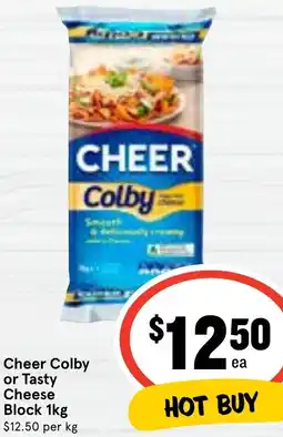 Ritchies Cheer Colby or Tasty Cheese Block 1kg offer