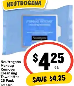 Ritchies Neutrogena Makeup Remover Cleansing Towelettes 25 Pack offer