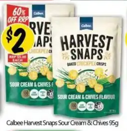 Calbee Harvest Snaps Sour Cream & Chives 95g