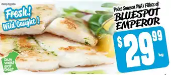 Farmer Jack's BLUESPOT EMPEROR offer