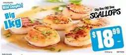 Farmer Jack's 1kg Roe Off Bay SCALLOPS offer