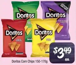Farmer Jack's Doritos Corn Chips 150-170g offer