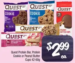 Farmer Jack's Quest Protein Bar, Protein Cookie or Peanut Butter Cups 42-60g offer