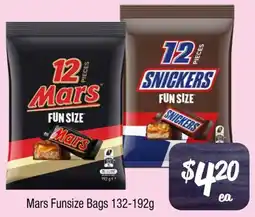 Farmer Jack's Mars Funsize Bags 132-192g offer