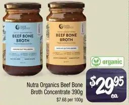 Nutra Organics Beef Bone Broth Concentrate 390g