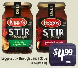 Farmer Jack's Leggo's Stir-Through Sauce 350g offer
