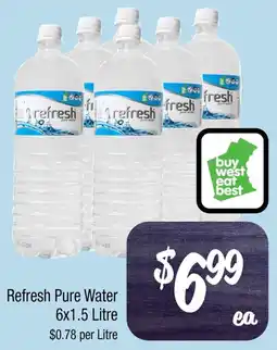 Farmer Jack's Refresh Pure Water 6x1.5 Litre offer