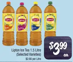 Farmer Jack's Lipton Ice Tea 1.5 Litre offer