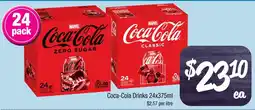 Farmer Jack's Coca-Cola Drinks 24x375ml offer
