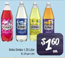 Farmer Jack's Kirks Drinks 1.25 Litre offer
