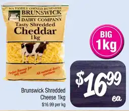 Farmer Jack's Brunswick Shredded Cheese 1kg offer