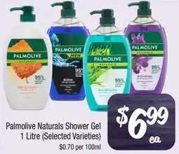 Farmer Jack's Palmolive Naturals Shower Gel 1 Litre offer