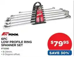 Auto One LOW PROFILE RING SPANNER SET offer