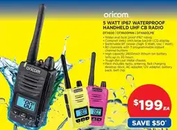 Auto One 5 WATT IP67 WATERPROOF HANDHELD UHF CB RADIO offer