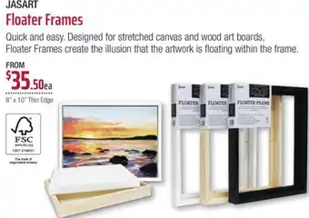 Eckersley's Art & Craft Floater Frames offer