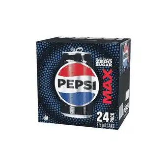 Woolworths Pepsi Max Soft Drink Cans 24 x 375ml offer