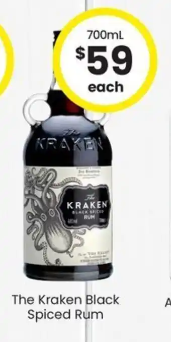 The Bottle O The Kraken Black Spiced Rum offer
