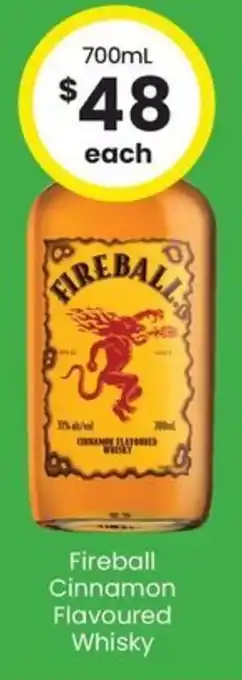 The Bottle O Fireball Cinnamon Flavoured Whisky offer