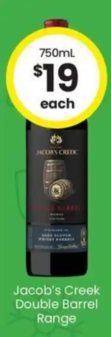 The Bottle O Jacob's Creek Double Barrel Range offer