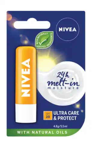 Cincotta Chemist Nivea lip balm sun protect spf30+ 4.8g offer