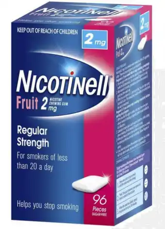 Nicotinell fruit gum 2mg 96 pack
