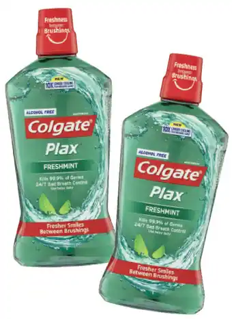 Cincotta Chemist Colgate plax antibacterial alcohol free freshmint mouthwash 1l offer