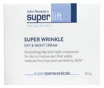 John plunkett super lift super wrinkle day & night cream 50g