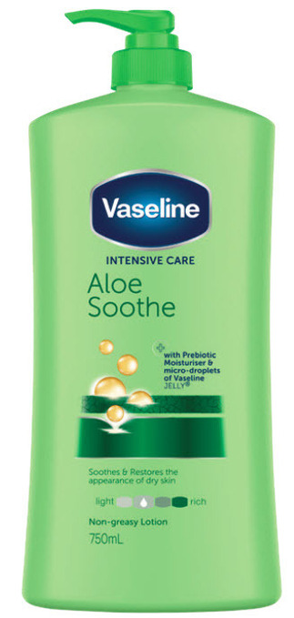 Vaseline body lotion aloe soothe 750ml