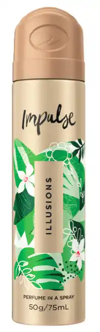 Impulse deodorant body spray illusions 75ml